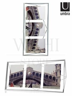 Porta Retrato Prisma UMBRA 23x48x8cm Cromado Carrinho
