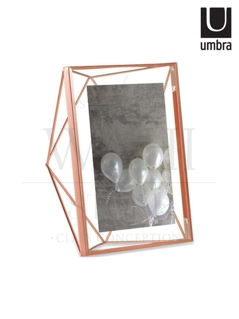 porta retrato prisma umbra 20x15x8cm bronze Porta Retrato Prisma UMBRA 20x15x8cm Bronze