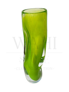 vaso cristal murando jaqueline terpins verde Vaso Murano JAQUELINE TERPINS Verde 40x11cm