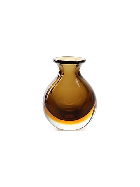 vaso cristal murano cadoro bicolor ambar Vaso Murano Bicolor CADORO Ambar 15x9cm