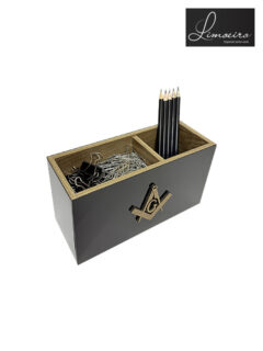 Kit Escritório LIMOEIRO Arquitetura Preto 20x8x11cm
