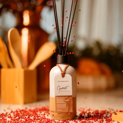 Difusor Ambiente ACQUA AROMA pimenta rosa 400ml 2 Difusor ACQUA AROMA 400Ml Gourmet Neutralizador